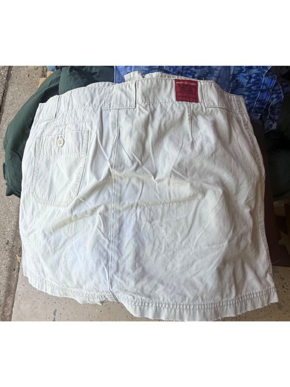 American Eagle Outfitters White Cotton Mini Skirt Size 12 With Pockets